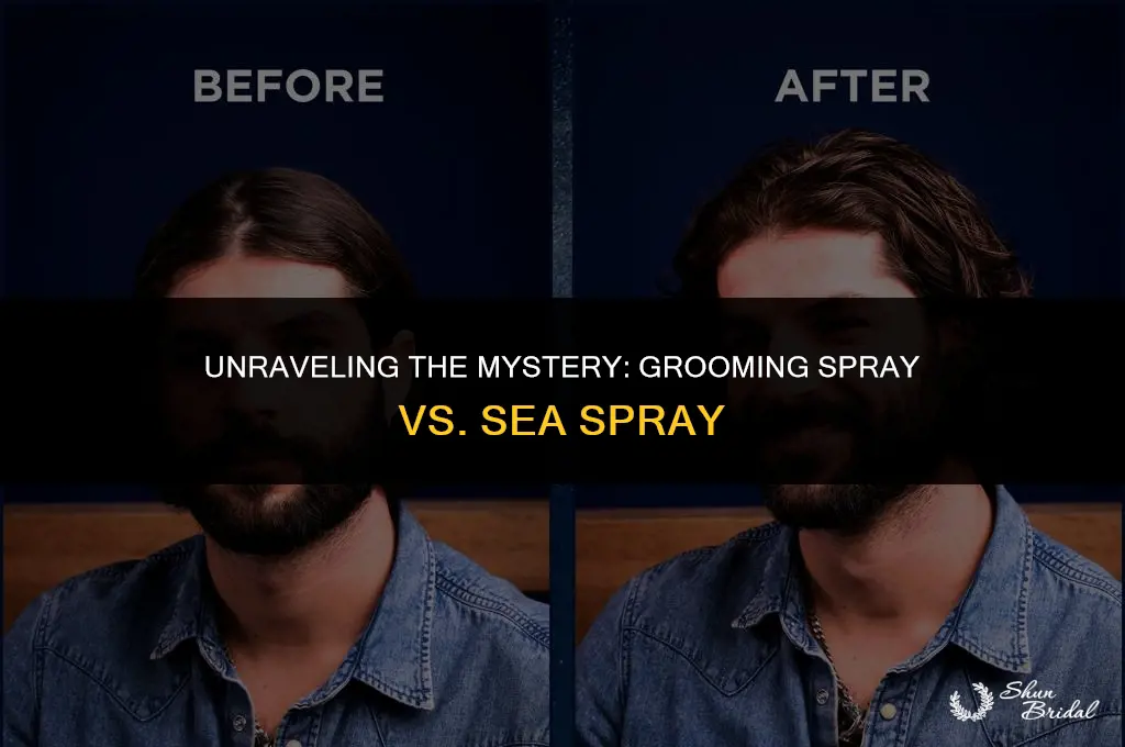 are grooming spray and sea spray the same thing