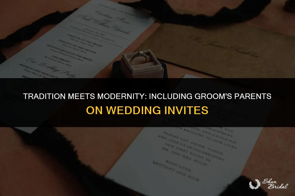 are grooms parents listed on formal wedding invitation