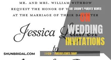 Wedding Invitation Etiquette: Groom's Parents' Names Included?