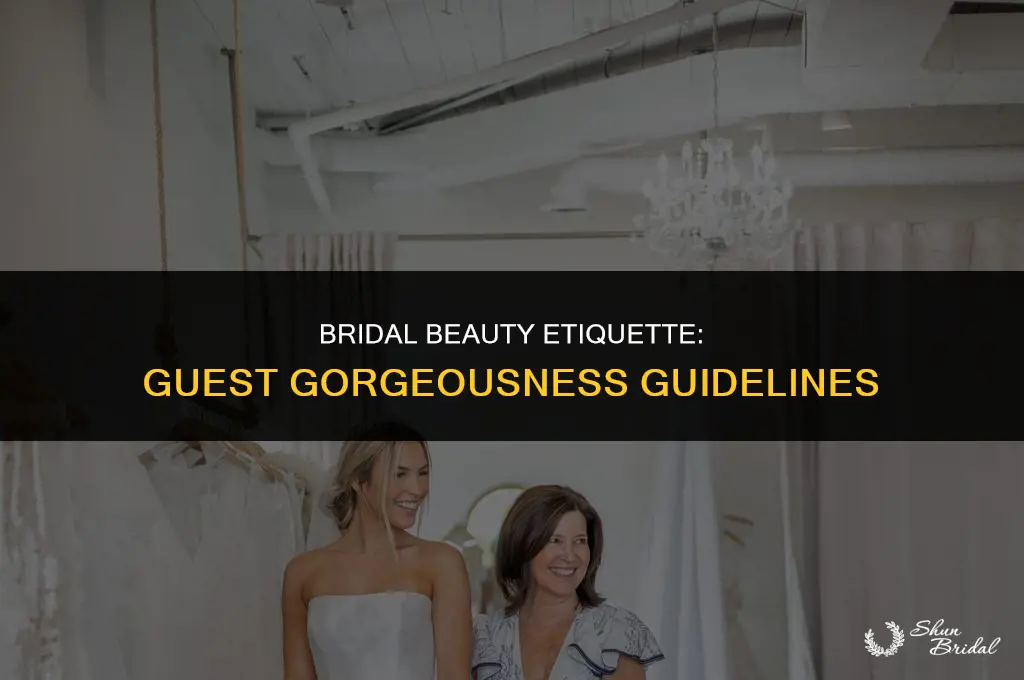 are guests allowed to be more beautiful than the bride