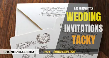 Handwritten Wedding Invites: Classy or Tacky?