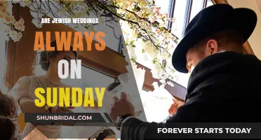 Jewish Wedding Days: Always Sundays?