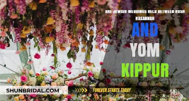 Jewish Weddings: Rosh Hashanah to Yom Kippur