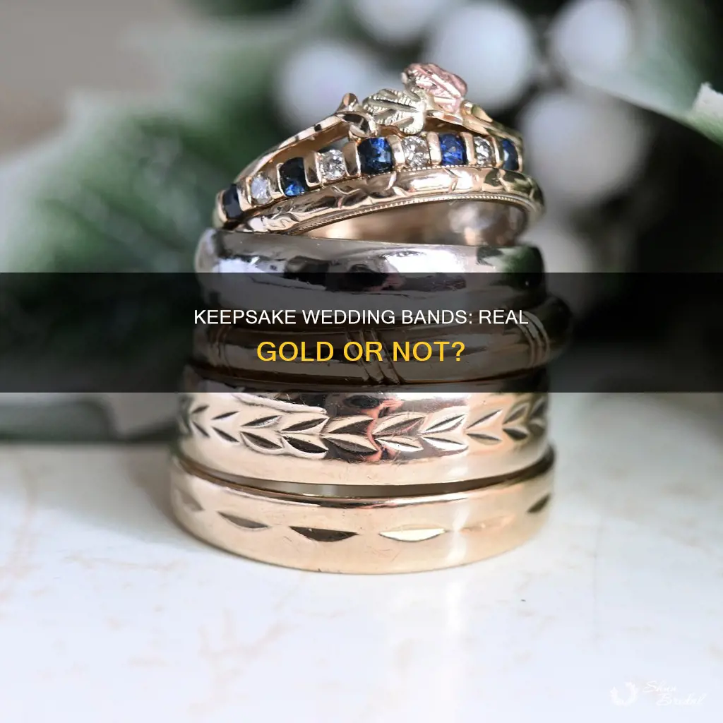 are keepsake wedding bands solid gold