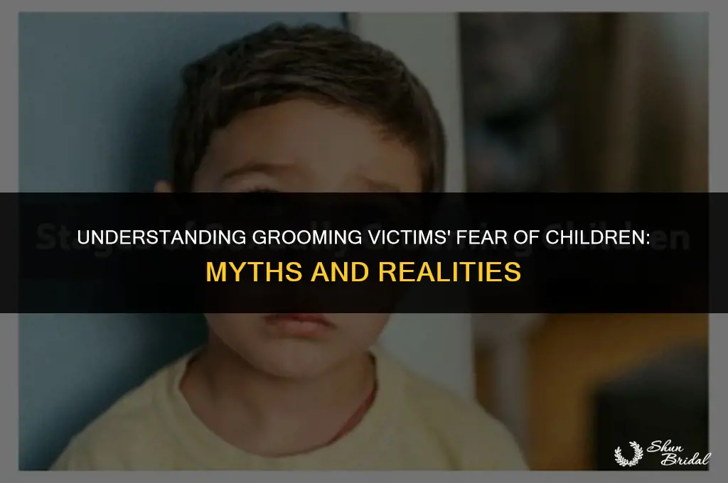 are most groomed victims afraid of being around kids