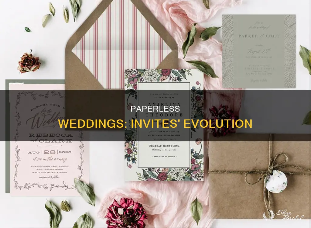 are paper invites on the way out for weddings