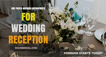 Paper Napkins: A Wedding Reception No-No?