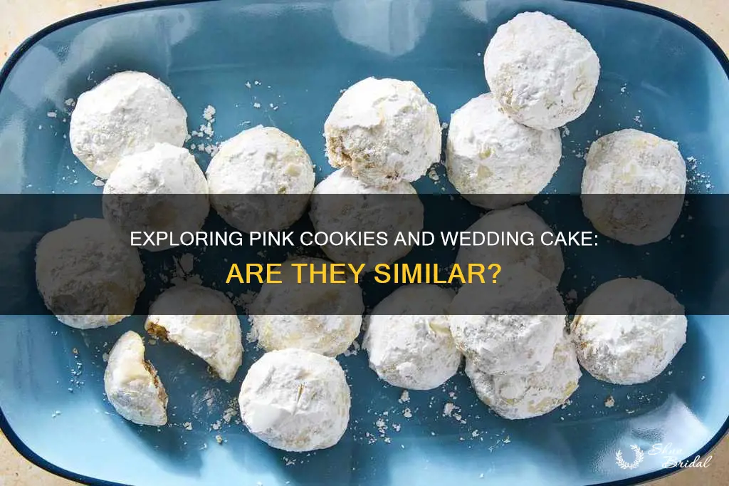 are pink cookies and wedding cake the same thing