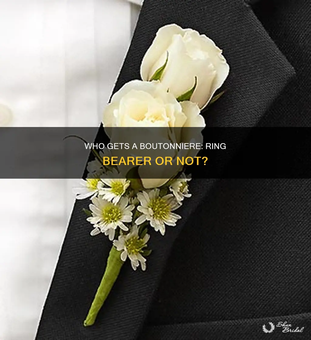 are ring bearer supposed to get a boutierre