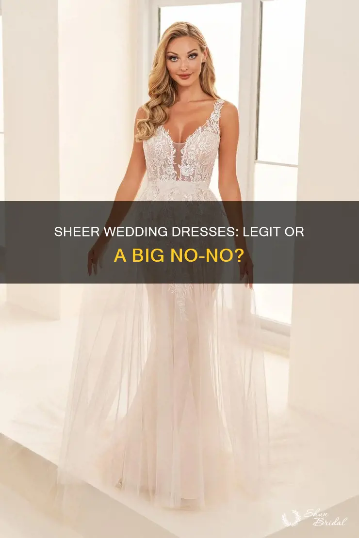 are sheer girl wedding dresses legit