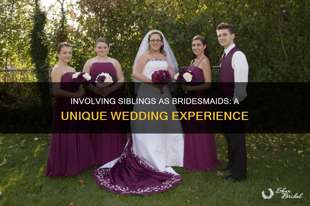 are siblings bridesmaids