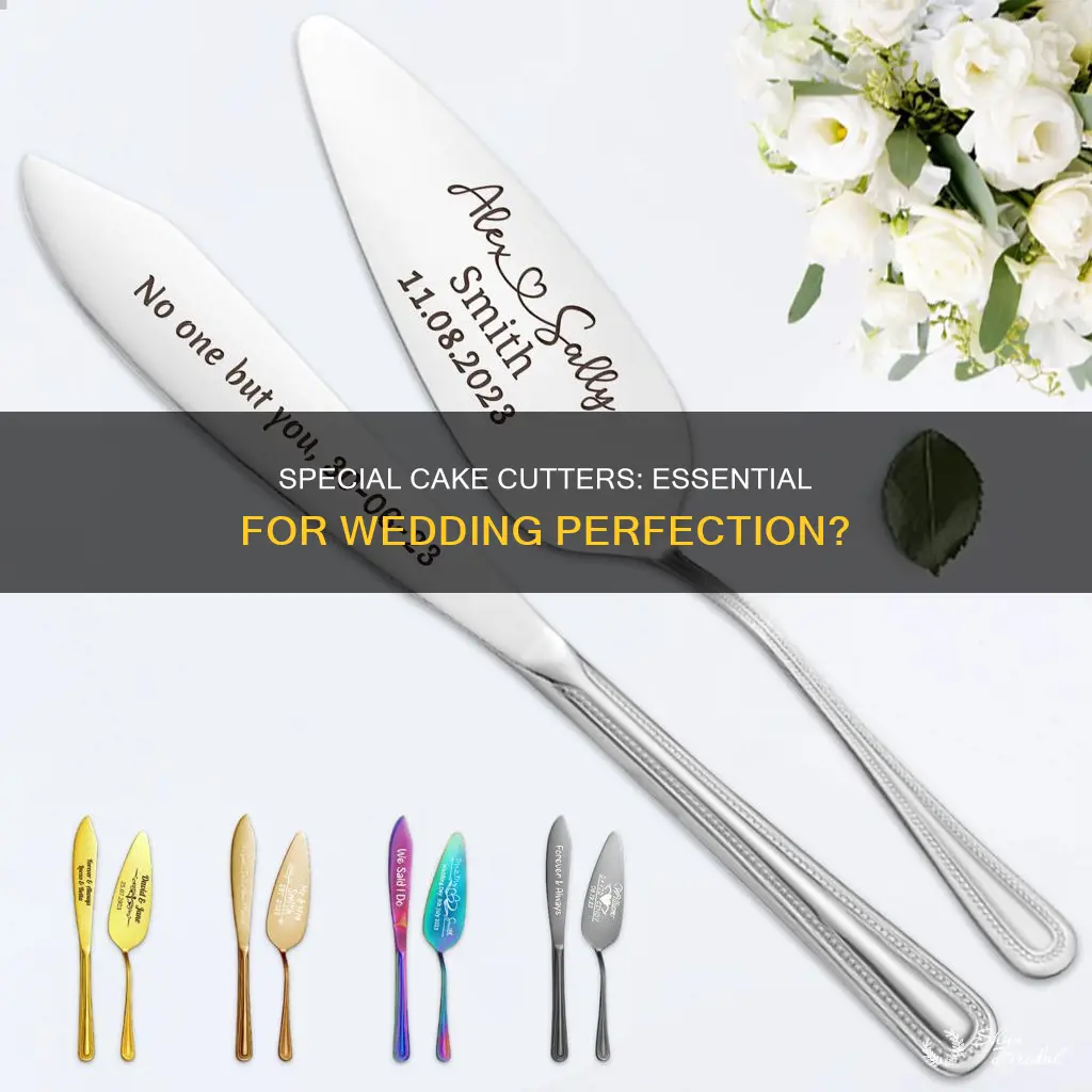 are special cake cutters necessary for wedding