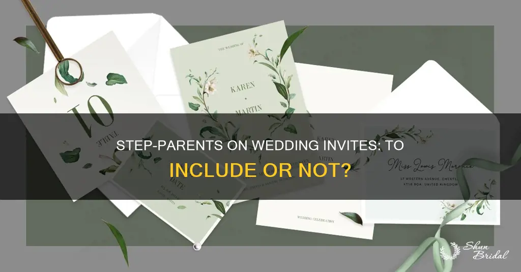 are step parents mentioned in wedding invitations