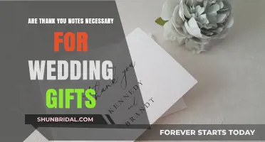 Are Thank You Notes for Wedding Gifts Still a Must?