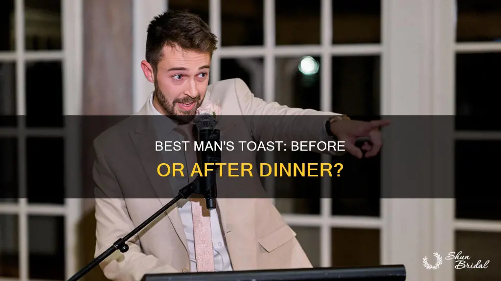 are the best man toast before or after dinner