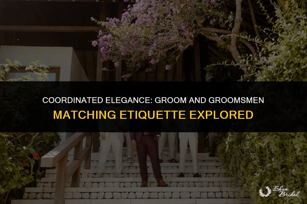 are the groom and groomsmen supposed to match