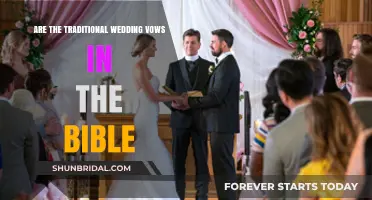 Biblical Origins of Traditional Wedding Vows: Fact or Fiction?