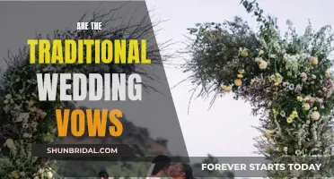 Traditional Wedding Vows: Timeless Promises, Everlasting Love