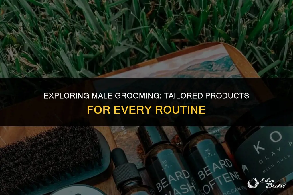 are there specific products for male grooming routines