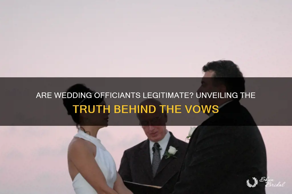 are those wedding officiants legit