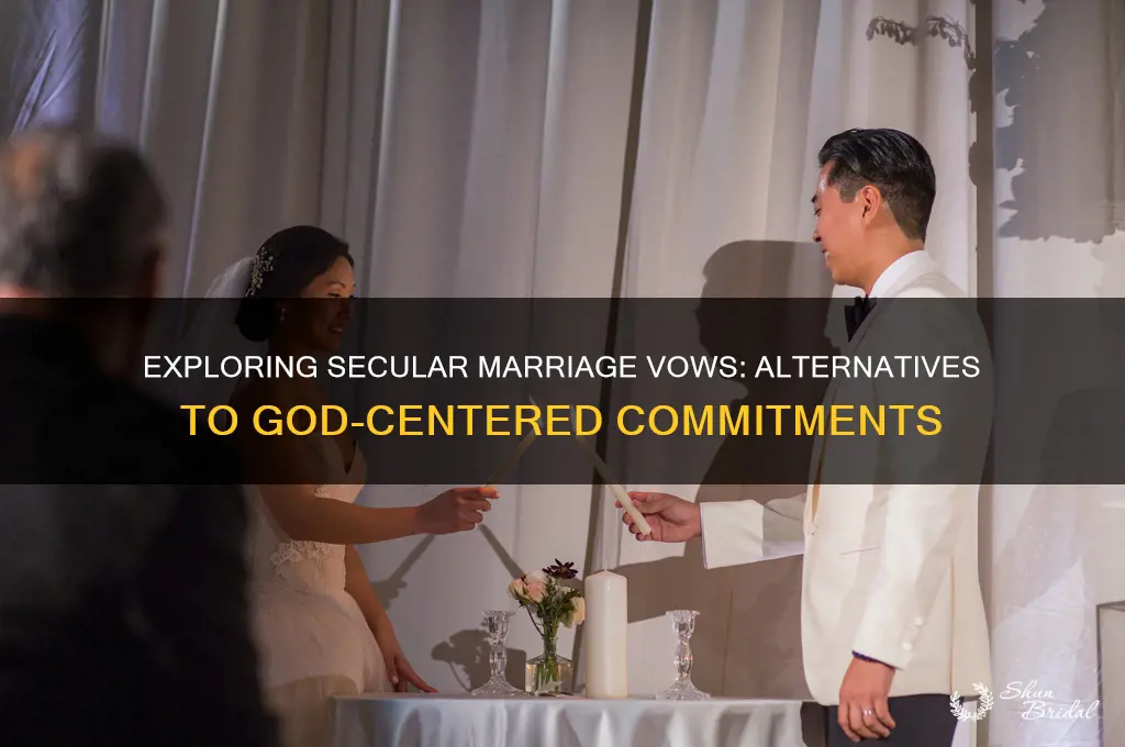 are thre other marriage vows not in god