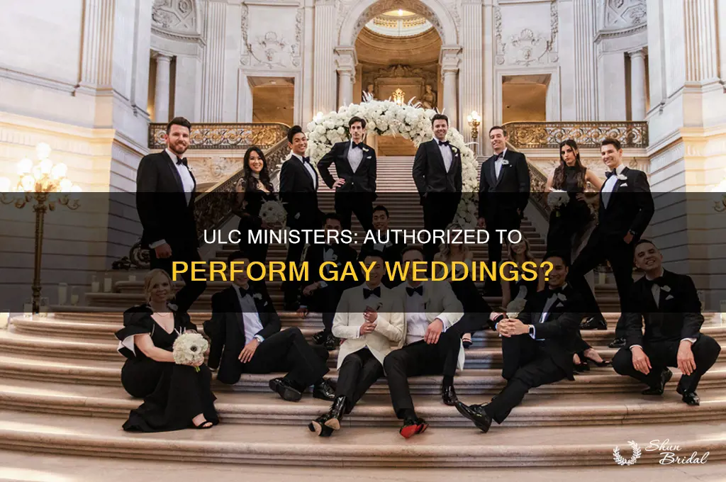 are ulc ministers authorized to perform gay weddings