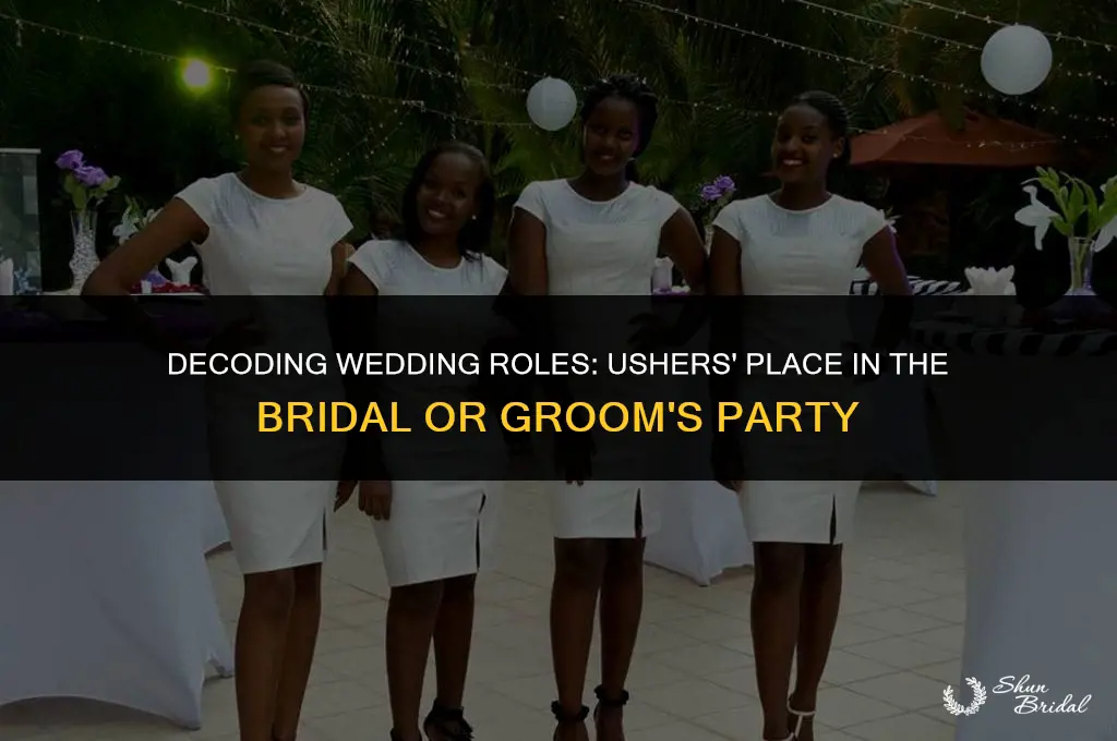 are ushers part of grooms party or bridal party