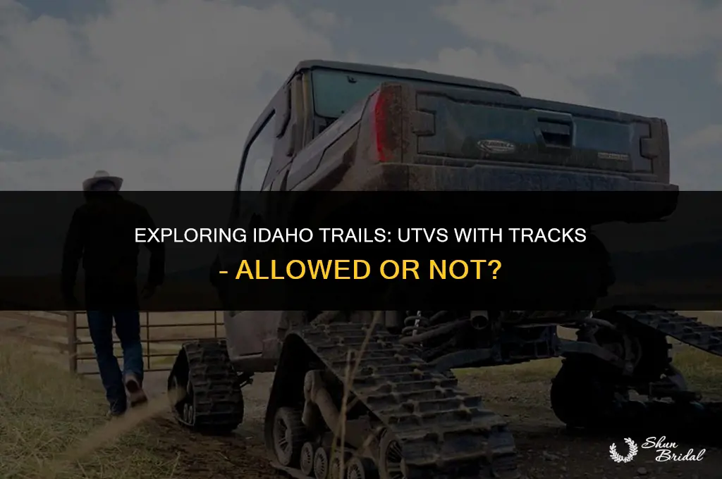 are utv with tracks allowed on groomed idaho trails