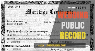 Vegas Weddings: Public Record or Private Affair?