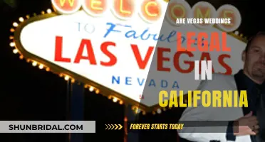 Vegas Weddings: Legal in California?