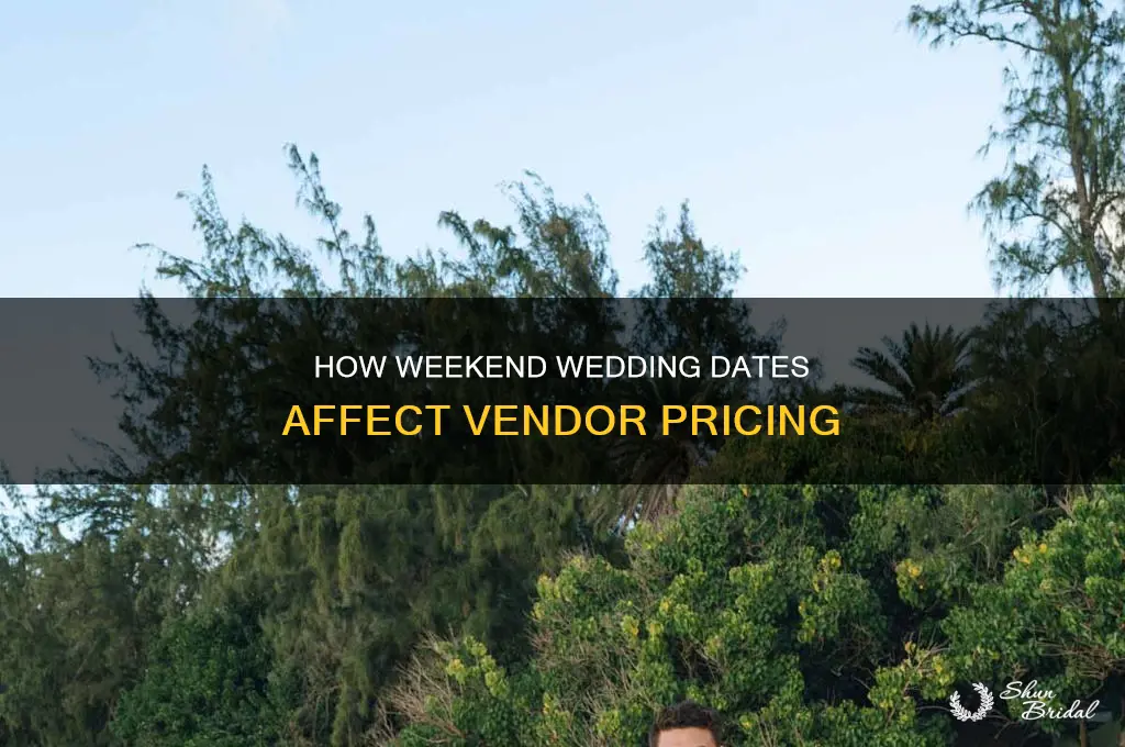 are vendors more expensive on saturdays verses friday weddings