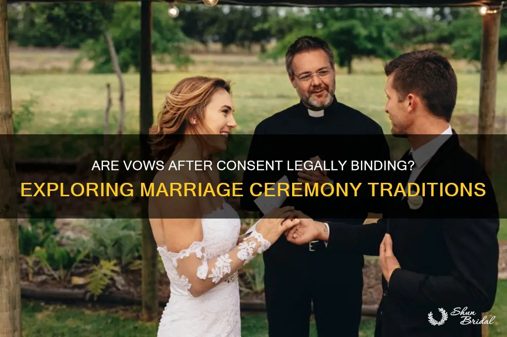 are vows after consent