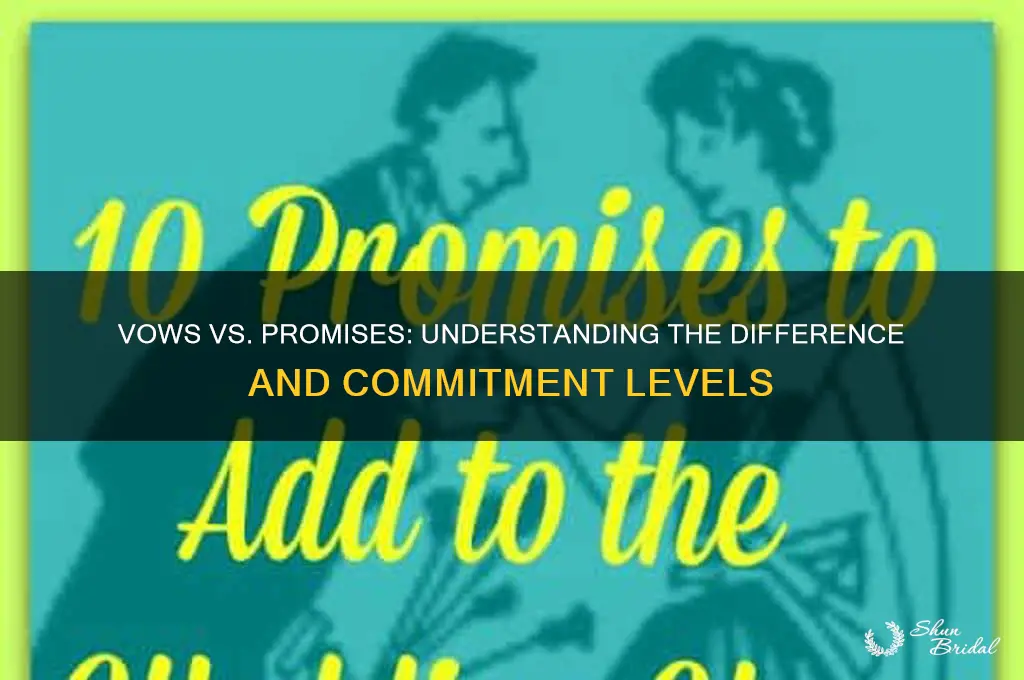 are vows and promises the same