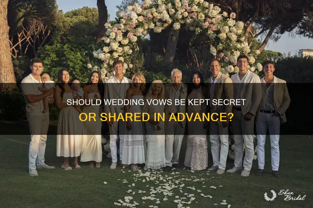 are vows supposed to be a surprise