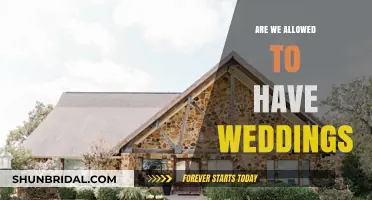 Weddings: What's Allowed and What's Not