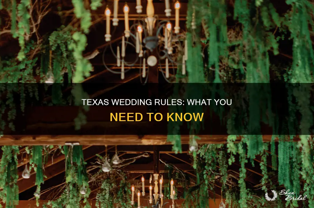 are wedding allowed in Texas