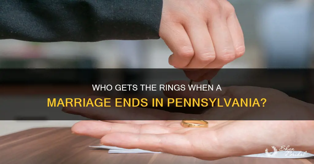 are wedding and engagement rings marital property in Pennsylvania