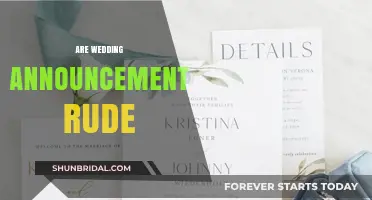 Wedding Announcements: Etiquette or Intrusive?
