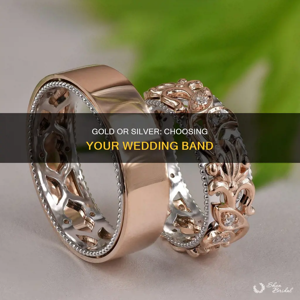 are wedding bands gold or silver