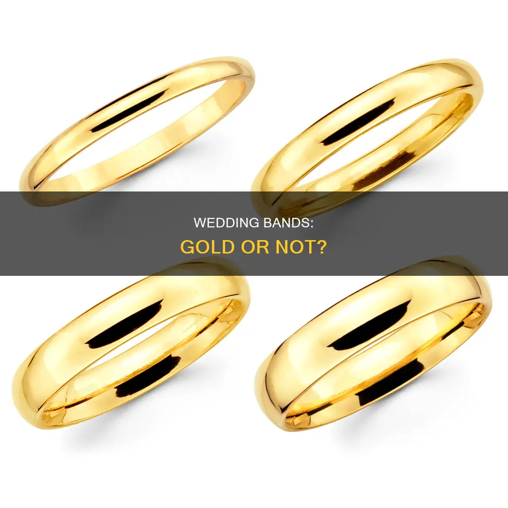 are wedding bands pure gold