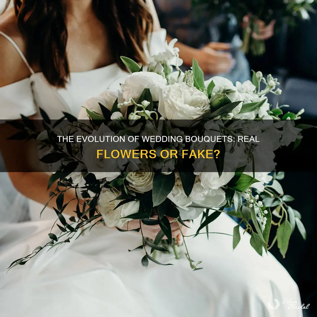 are wedding bouquets real flowers