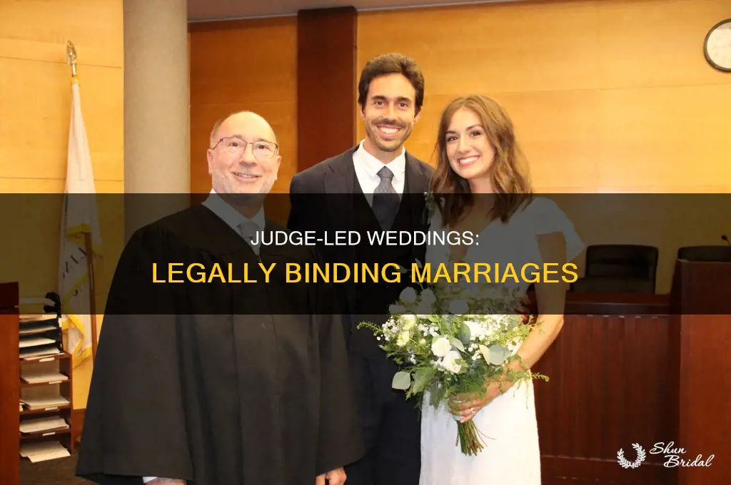 are wedding by judge marriage