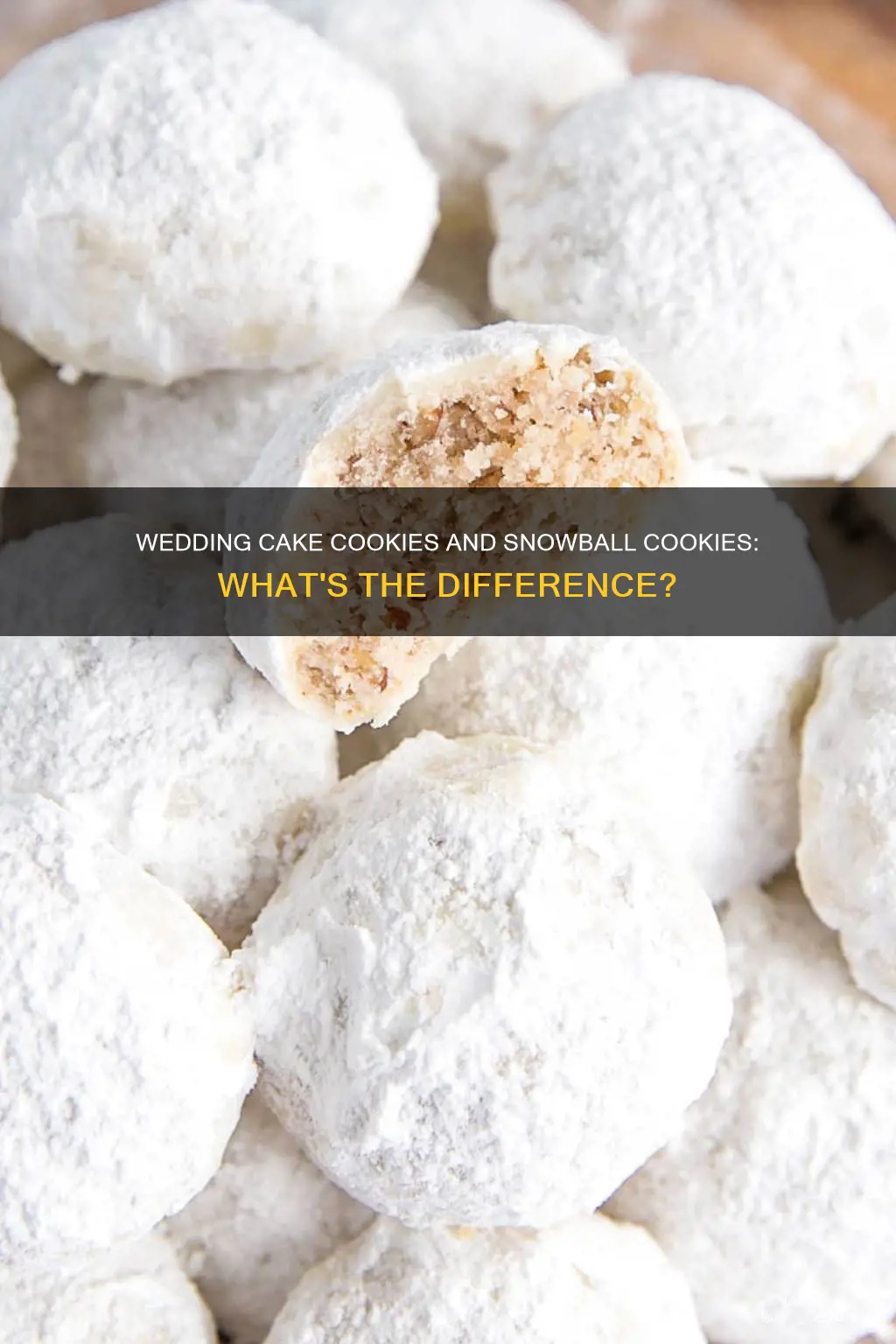 are wedding cake cookies the same as snowball cookies