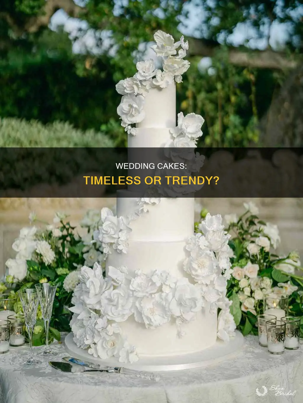 are wedding cake out of style