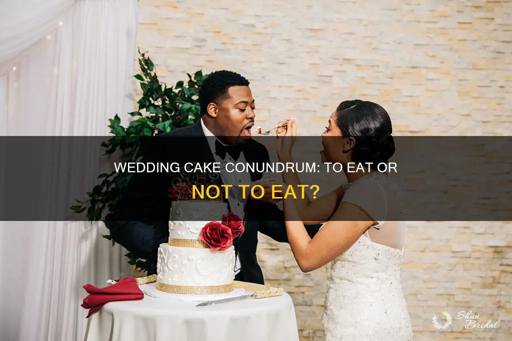 are wedding cakes eaten at the wedding