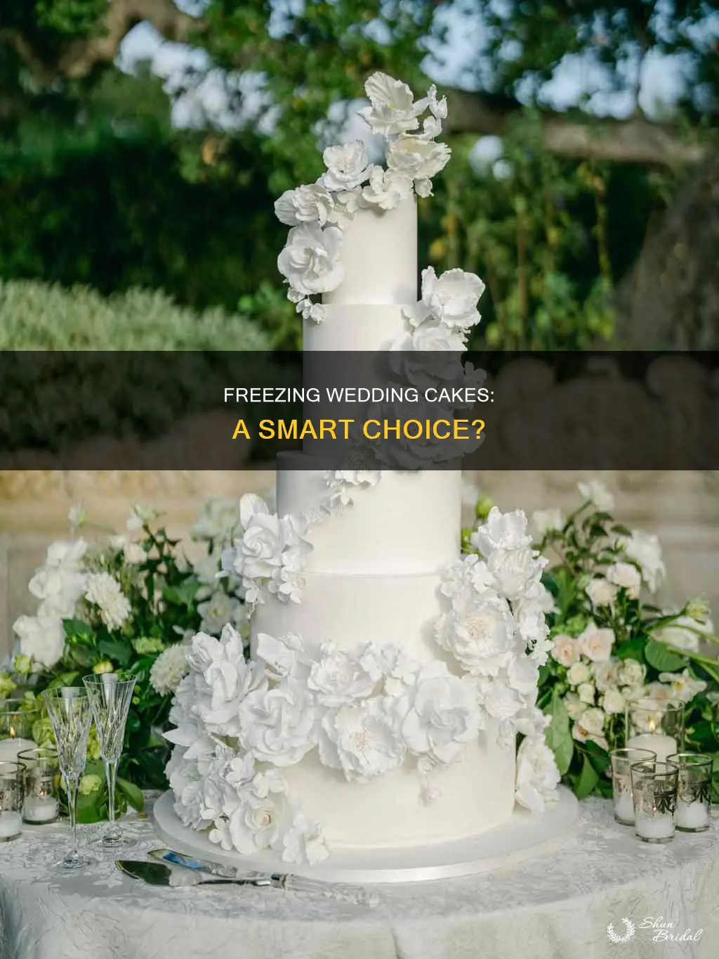 are wedding cakes frozen