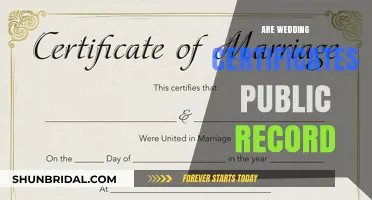 Wedding Certificates: Public or Private?