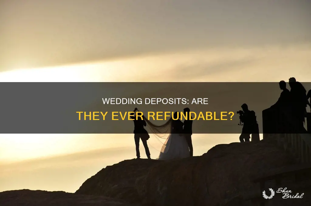 are wedding deposits refundable