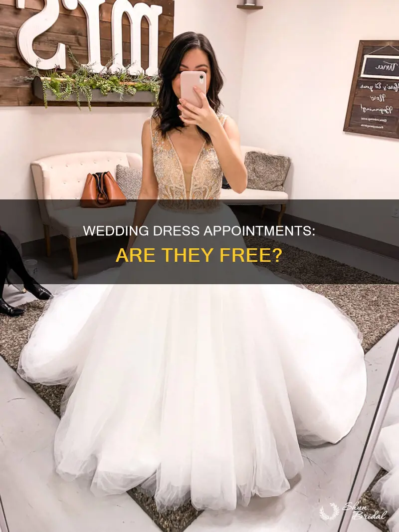 are wedding dress appointments free