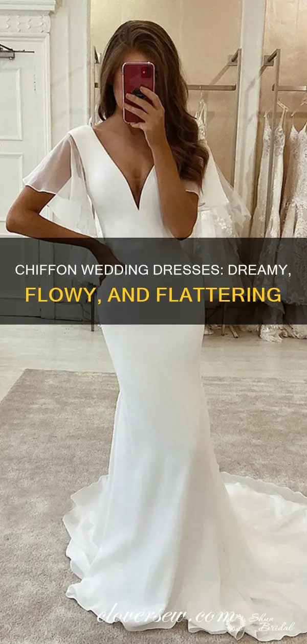 are wedding dress chiffon